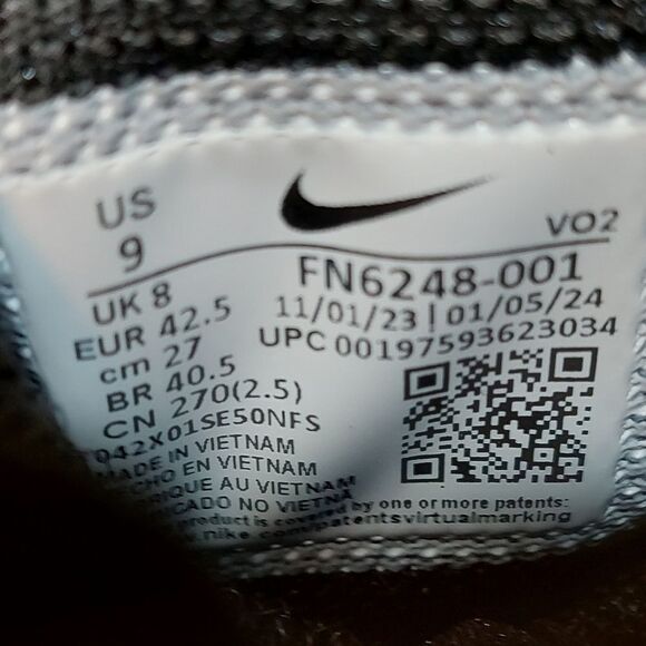 Nike Air Max 2 CB '94 Basketball Black Red White Barkley FN6248-001 Men's Size 9 - Picture 7 of 7